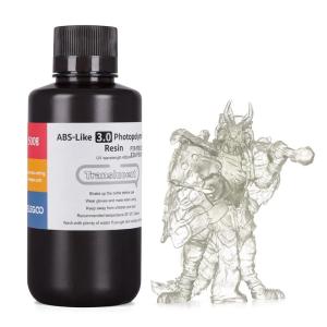 imageELEGOO ABSLike 8K 3D Printer Resin 30 405nm Photopolymer Resin for Mars Saturn Jupiter MSLA DLP LCD 3D Printing with Strength and Toughness High Precision Low Viscosity Red Clay 1000gTranslucent