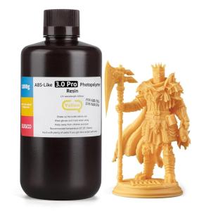 imageELEGOO ABSLike Resin 30 Pro Higher ScratchResistance 3D Printing Photopolymer Resin 405nm UV Resin for MSLADLPLCD Printers Fast Curing High Precision NonBrittle Beige 2000gYellow