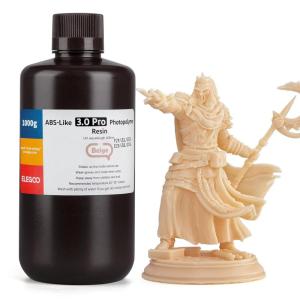 imageELEGOO ABSLike Resin 30 Pro Higher ScratchResistance 3D Printing Photopolymer Resin 405nm UV Resin for MSLADLPLCD Printers Fast Curing High Precision NonBrittle Beige 2000gBeige