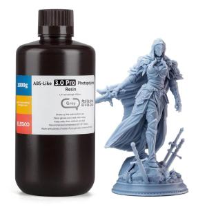 imageELEGOO ABSLike Resin 30 Pro Higher ScratchResistance 3D Printing Photopolymer Resin 405nm UV Resin for MSLADLPLCD Printers Fast Curing High Precision NonBrittle Beige 2000gGrey