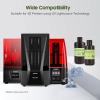imageELEGOO ABSLike PlantBased 3D Printer Resin with Low Odor and High Precision 405nm UV Resin and Quick Curing for Mars Saturn Jupiter MSLA DLP LCD 3D Printing  Grey 500gWhite