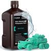 imageELEGOO Water Washable 3D Printer Resin 20 Fast Curing Photopolymer Resin for Mars Saturn Jupiter MSLA DLP LCD 3D Printing 385405nm UV Curing 3D Printing Liquid Ceramic Grey 2000gMint Green