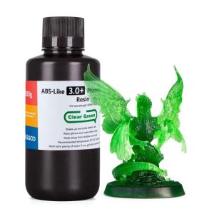 imageELEGOO ABSLike Resin 30 Upgraded 3D Printer Photopolymer Resin Higher HeatResistance Fast Curing High Precision NonBrittle Clear Red 2000gClear Green