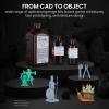 imageELEGOO ABSLike 3D Printer Resin LCD UVCuring Resin 405nm Standard Photopolymer Resin for Mars Saturn Jupiter MSLA DLP LCD 3D Printing Grey 500gClear
