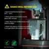 imageELEGOO ABSLike 3D Printer Resin LCD UVCuring Resin 405nm Standard Photopolymer Resin for Mars Saturn Jupiter MSLA DLP LCD 3D Printing Grey 500gSmoky Black