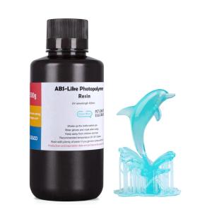 imageELEGOO ABSLike 3D Printer Resin LCD UVCuring Resin 405nm Standard Photopolymer Resin for Mars Saturn Jupiter MSLA DLP LCD 3D Printing Grey 500gClear Blue