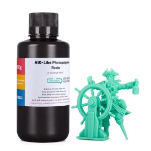 imageELEGOO ABSLike 3D Printer Resin LCD UVCuring Resin 405nm Standard Photopolymer Resin for Mars Saturn Jupiter MSLA DLP LCD 3D Printing Grey 500gMint Green