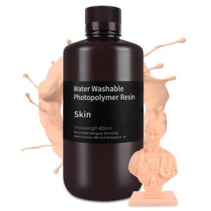 imageELEGOO Water Washable 3D Printer Resin 2000g Precise Printing Liquid Photopolymer Resin Low Shrinkage 405nm Curing Resin for LCD 3D Printer Grey1kg Beige