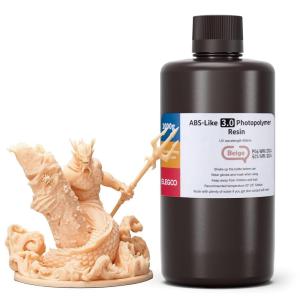 imageELEGOO ABSLike 30 3D Printer Resin Black 1000g High Precise Printing Resin Upgraded Strength and Toughness 405nm LCD UVCuring for MSLALCDDLP 3D PrinterBeige 1000g