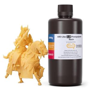 imageELEGOO ABSLike 30 3D Printer Resin Black 1000g High Precise Printing Resin Upgraded Strength and Toughness 405nm LCD UVCuring for MSLALCDDLP 3D PrinterYellow 1000g