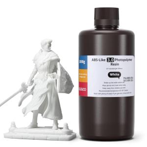 imageELEGOO ABSLike 30 3D Printer Resin Black 1000g High Precise Printing Resin Upgraded Strength and Toughness 405nm LCD UVCuring for MSLALCDDLP 3D PrinterWhite 1000g