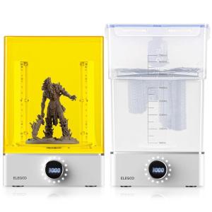 imageELEGOO Mercury Plus 20 Wash and Cure Station V2 for Mars Photon S Photon Mono LCD SLA DLP 3D Printer ModelsMercury X BundleM