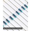 imageELEGOO 17 Values 1 Resistor Kit Assortment 0 Ohm1M Ohm Pack of 525 RoHS Compliant for Electronic Projects