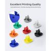 imageELEGOO PLA Filament 175mm Black 1KG 3D Printer Filament Dimensional Accuracy  002mm 1kg Spool22lbs Fit Most FDM 3D Printers2pcs Black