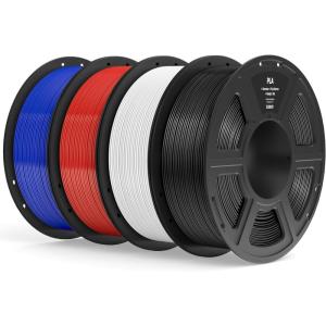 imageELEGOO PLA Filament 175mm Black 1KG 3D Printer Filament Dimensional Accuracy  002mm 1kg Spool22lbs Fit Most FDM 3D PrintersBlack  White  Dark Blue  Ture Red