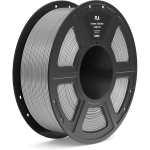 imageELEGOO PLA Filament 175mm Black 1KG 3D Printer Filament Dimensional Accuracy  002mm 1kg Spool22lbs Fit Most FDM 3D PrintersGray