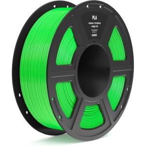 imageELEGOO PLA Filament 175mm Black 1KG 3D Printer Filament Dimensional Accuracy  002mm 1kg Spool22lbs Fit Most FDM 3D PrintersNeon Green