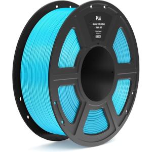 imageELEGOO PLA Filament 175mm Black 1KG 3D Printer Filament Dimensional Accuracy  002mm 1kg Spool22lbs Fit Most FDM 3D PrintersSky Blue