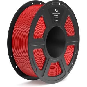 imageELEGOO PLA Filament 175mm Black 1KG 3D Printer Filament Dimensional Accuracy  002mm 1kg Spool22lbs Fit Most FDM 3D PrintersTure Red