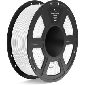 imageELEGOO PLA Filament 175mm Black 1KG 3D Printer Filament Dimensional Accuracy  002mm 1kg Spool22lbs Fit Most FDM 3D PrintersWhite