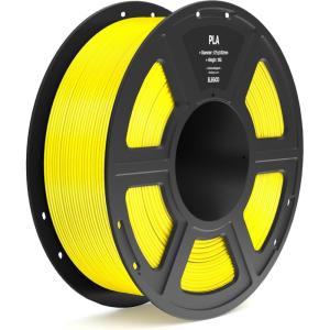 imageELEGOO PLA Filament 175mm Black 1KG 3D Printer Filament Dimensional Accuracy  002mm 1kg Spool22lbs Fit Most FDM 3D PrintersYellow