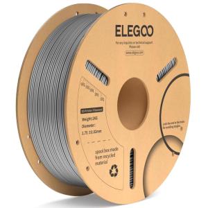 imageELEGOO PLA Plus Filament 175mm Beige 1KG PLA Tougher and Stronger 3D Printer Filament Dimensional Accuracy  002mm 1kg Spool22lbs Fits for Most FDM 3D Printers1kg Space Gray