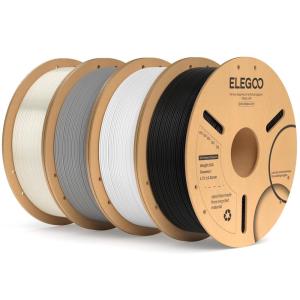 imageELEGOO PLA Plus Filament 175mm Beige 1KG PLA Tougher and Stronger 3D Printer Filament Dimensional Accuracy  002mm 1kg Spool22lbs Fits for Most FDM 3D Printers41kgblack  White  Gray  Translucent