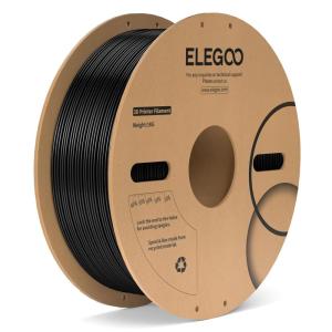 imageELEGOO PLA Plus Filament 175mm Beige 1KG PLA Tougher and Stronger 3D Printer Filament Dimensional Accuracy  002mm 1kg Spool22lbs Fits for Most FDM 3D Printers1kg Pc Black
