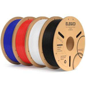 imageELEGOO PLA Plus Filament 175mm Beige 1KG PLA Tougher and Stronger 3D Printer Filament Dimensional Accuracy  002mm 1kg Spool22lbs Fits for Most FDM 3D Printers41kgblack  White  Red  Dark Blue