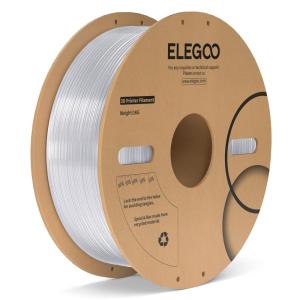 imageELEGOO PLA Plus Filament 175mm Beige 1KG PLA Tougher and Stronger 3D Printer Filament Dimensional Accuracy  002mm 1kg Spool22lbs Fits for Most FDM 3D Printers1kg Pc Transparent