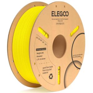 imageELEGOO PLA Plus Filament 175mm Beige 1KG PLA Tougher and Stronger 3D Printer Filament Dimensional Accuracy  002mm 1kg Spool22lbs Fits for Most FDM 3D Printers1kg Yellow