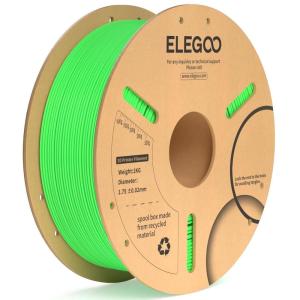 imageELEGOO PLA Plus Filament 175mm Beige 1KG PLA Tougher and Stronger 3D Printer Filament Dimensional Accuracy  002mm 1kg Spool22lbs Fits for Most FDM 3D Printers1kg Neon Green