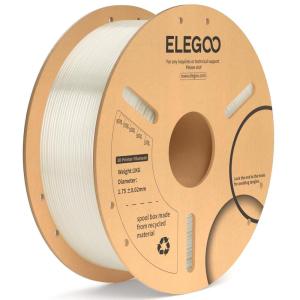 imageELEGOO PLA Plus Filament 175mm Beige 1KG PLA Tougher and Stronger 3D Printer Filament Dimensional Accuracy  002mm 1kg Spool22lbs Fits for Most FDM 3D Printers1kg Translucent