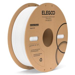 imageELEGOO PLA Plus Filament 175mm Beige 1KG PLA Tougher and Stronger 3D Printer Filament Dimensional Accuracy  002mm 1kg Spool22lbs Fits for Most FDM 3D Printers1kg Pc White