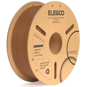 imageELEGOO PLA Plus Filament 175mm Beige 1KG PLA Tougher and Stronger 3D Printer Filament Dimensional Accuracy  002mm 1kg Spool22lbs Fits for Most FDM 3D Printers1kg Brown