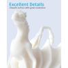 imageELEGOO Water Washable 3D Printer Resin 1kg Mint Green Rapid Precise Printing Resin 405nm Curing Resin for LCD 3D PrinterWhite