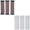 imageELEGOO 120pcs Multicolored Dupont Wire ampamp ELEGOO 3pcs Breadboard 830 Point
