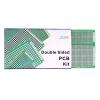 imageELEGOO 32 Pcs Double Sided PCB Board Prototype Kit for DIY Soldering with 5 Sizes Compatible with Arduino Kits