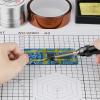 imageELEGOO High Temp Tape 4 Pack Polyimide High Temperature Resistant Tape MultiSized Value Bundle 18 14 12 1 with Silicone Adhesive for Masking Soldering etc