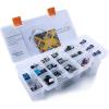 imageELEGOO UNO R3 Project Smart Robot Car Kit V40 Upgraded 37 in 1 Sensor Modules Kit 120pcs Multicolored Dupont Wire 