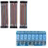 imageELEGOO 120pcs Multicolored Dupont Wire ampamp ELEGOO 8 Channel DC 5V Relay Module