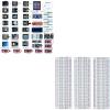 imageELEGOO Upgraded 37 in 1 Sensor Modules Kit ampamp ELEGOO 3pcs Breadboard 830 Point Solderless Prototype PCB Board Kit