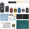 imageELEGOO 3D Paint Kit Multifunctional 3D Printing Models Painting Kit AllinOne Miniatures Coloring Kit for 3D Printing Enthusiasts