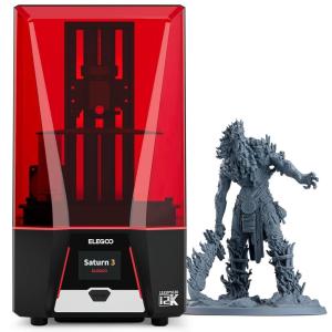 imageELEGOO Saturn 4 Resin 3D Printer 10quot 12K HD Mono LCD Smart Automatic Leveling AI Print Monitoring Large Printing Volume 862 x 484 x 866 inchesSaturn 3