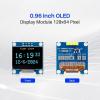 imageELEGOO 6PCS 096 Inch OLED Display Screen Module with Dupont Wire Compact SelfLuminous Mini Screens for Arduino Project