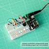 imageELEGOO 6PCS 400 Point Breadboard Kit Solderless Breadboards for Arduino Project Small Bread Board Electronics for Circuits PCB Prototype Board