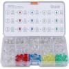 imageELEGOO 3mm and 5mm Diffused and Clear Assorted LED Kit 5 Colors Pack of 600 Compatible with Arduino
