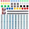 imageELEGOO Electronics Component Pack with resistors LEDs Switch Potentiometer Compatible with Arduino UNO MEGA