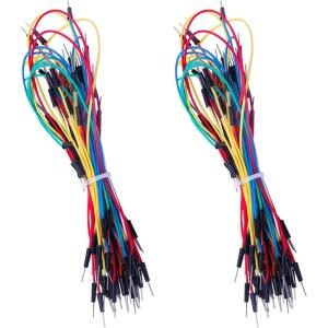 imageELEGOO 130pcs Solderless Flexible Breadboard Jumper Wires Male to Male Compatible with Arduino Breadboard