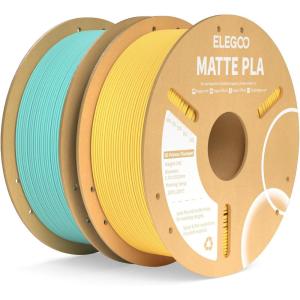 imageELEGOO Matte PLA Filament Lavender Purple 1KG 175mm 3D Printer Filament Dimensional Accuracy  002mm 1kg Carboard Spool 22lbs for Most FDM 3D PrintersTeal Green  Sunshine Yellow